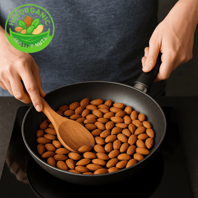 hạt hạnh nhân rang bao lâu thì chín ?