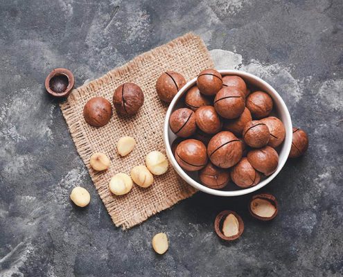 Hạt macca tách vỏ chất lượng của vinanutrifood