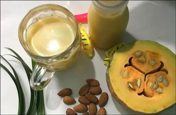 Sữa hạt bí đỏ mix với gì