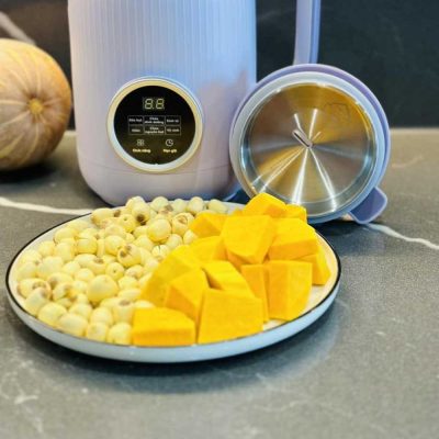 Sữa hạt bí đỏ mix vị gì- ngó sen